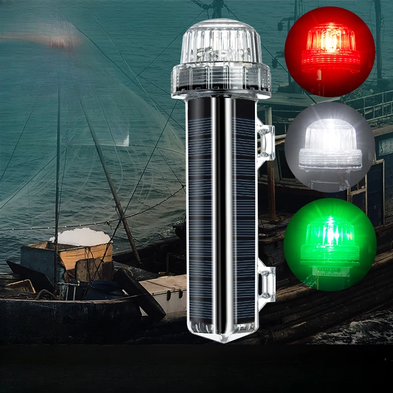 Fishing Boat Trailer - New Solar Ocean Signal Light Navigation