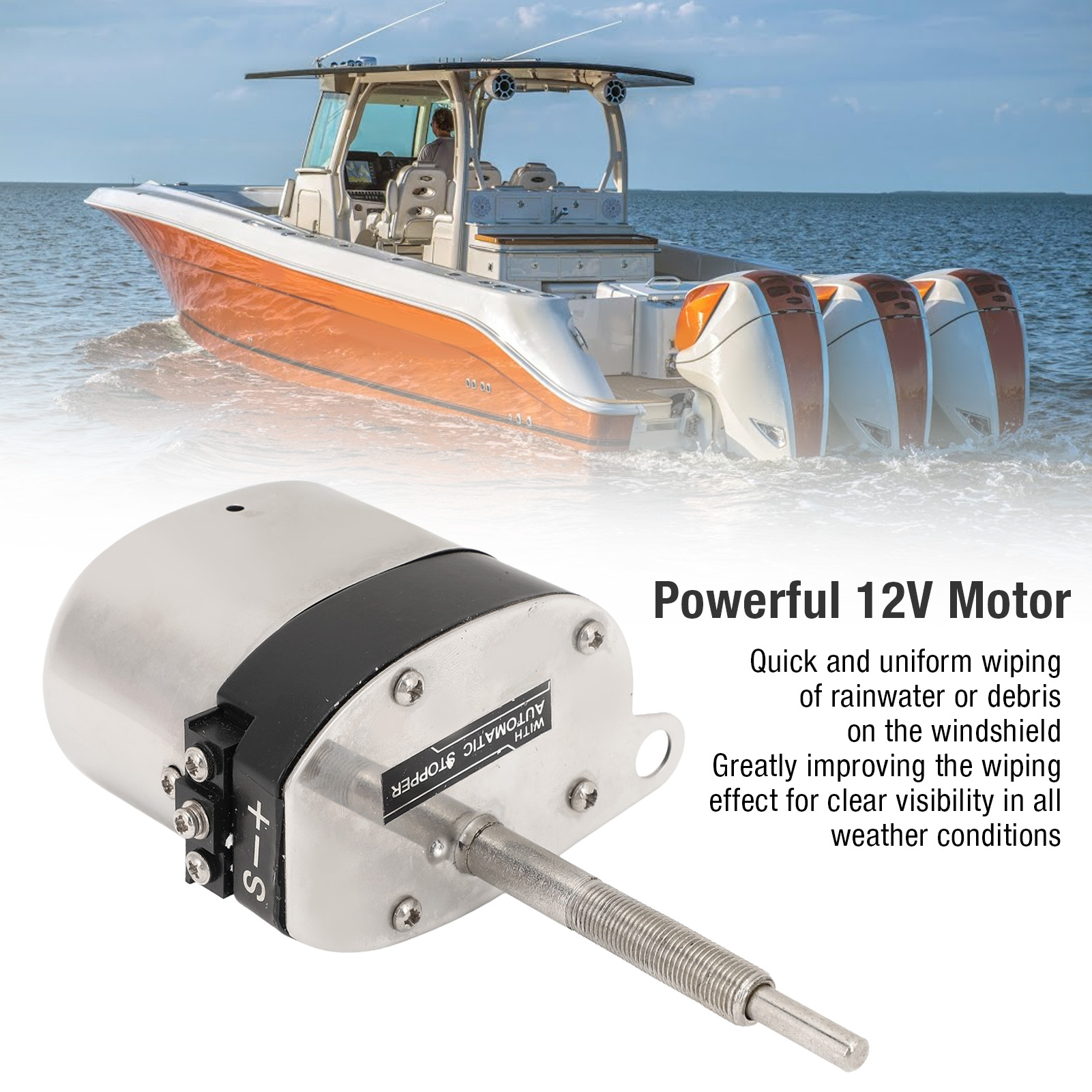 Electric Motor Windshield Wipe - Fishing Boat Outboard Motor 리뷰 및 가격