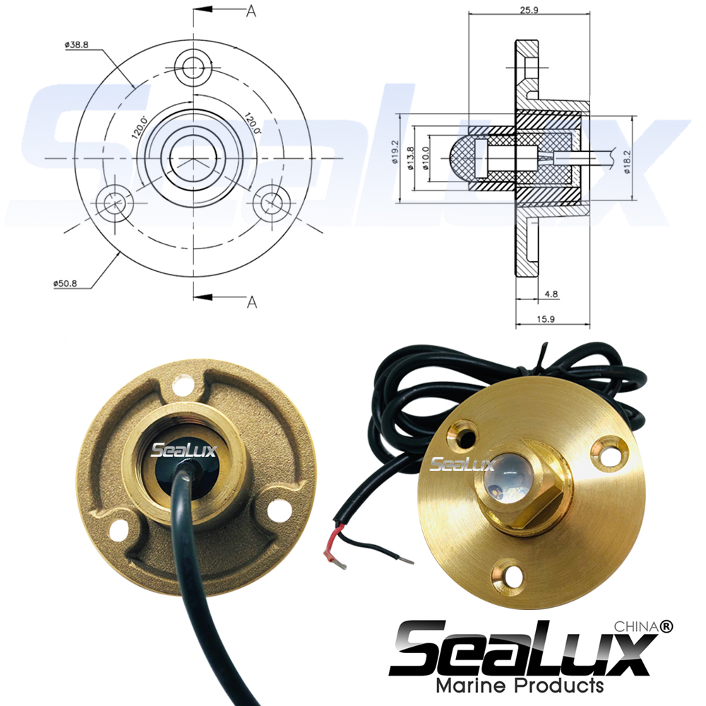 Sealux Brass drain plug LED li - Fishing Boat Navigation Light 리뷰 및 가격