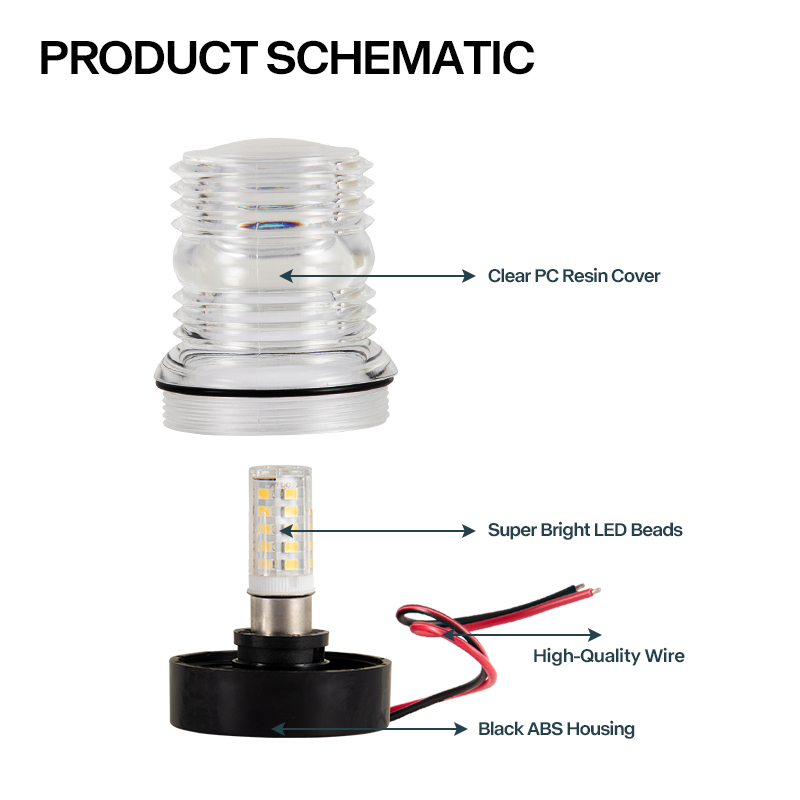 12V Marine LED Anchor Light Wa - Fishing Boat Anchor 리뷰 및 가격