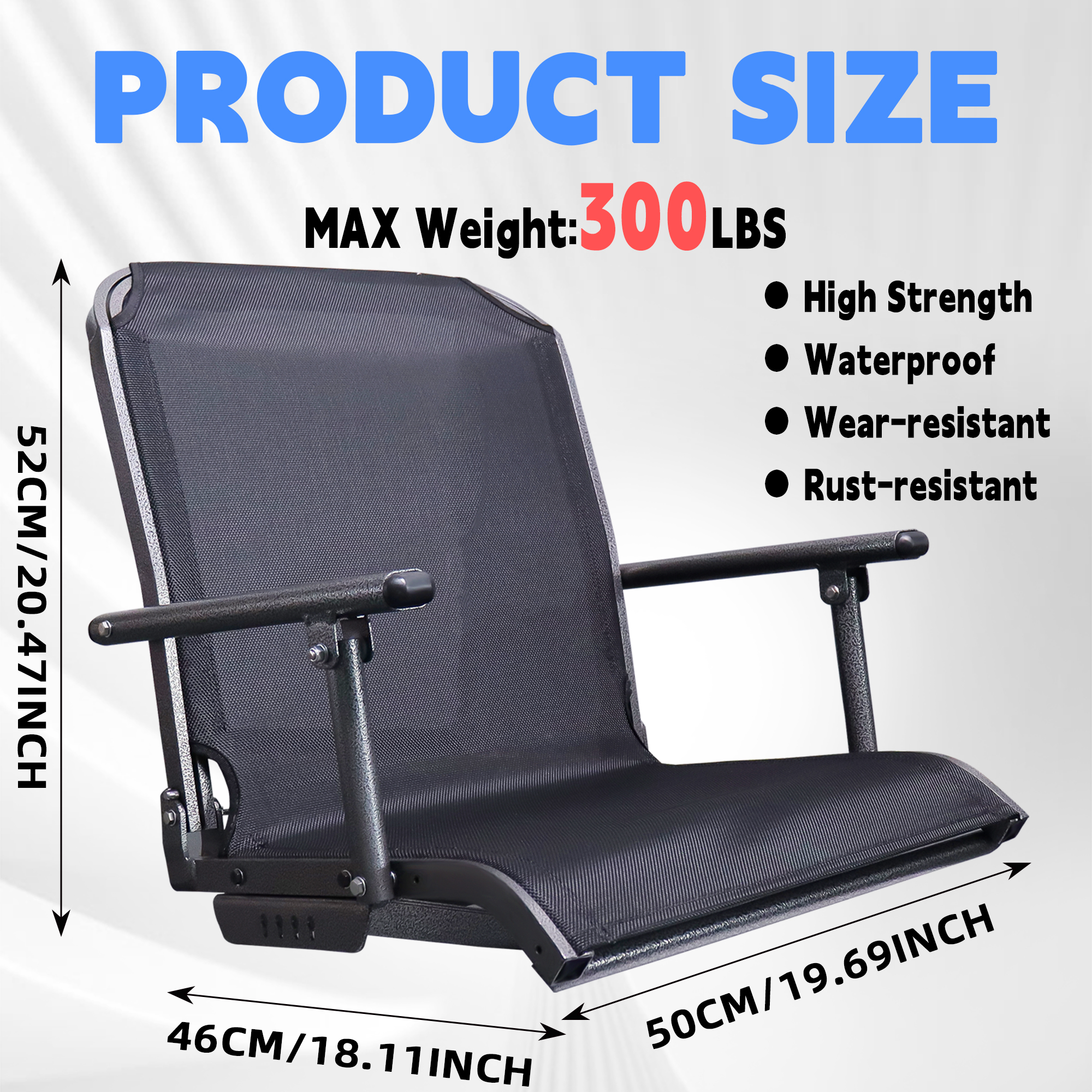 Marine Boat Seat Black and Lig - Fishing Boat Seat 리뷰 및 가격