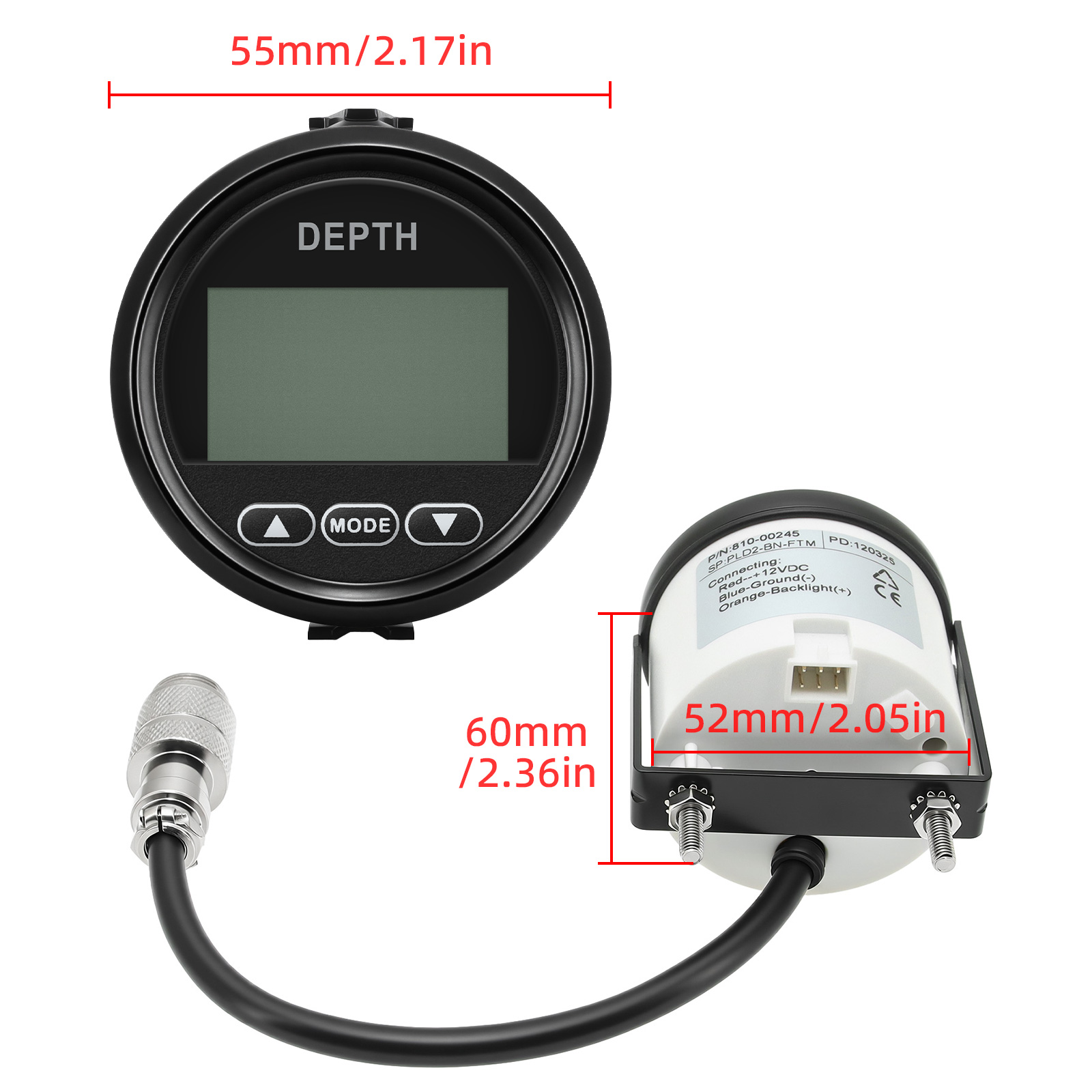 New Depth Detector 52mm/2in Ma - Fishing Boat Gps 리뷰 및 가격