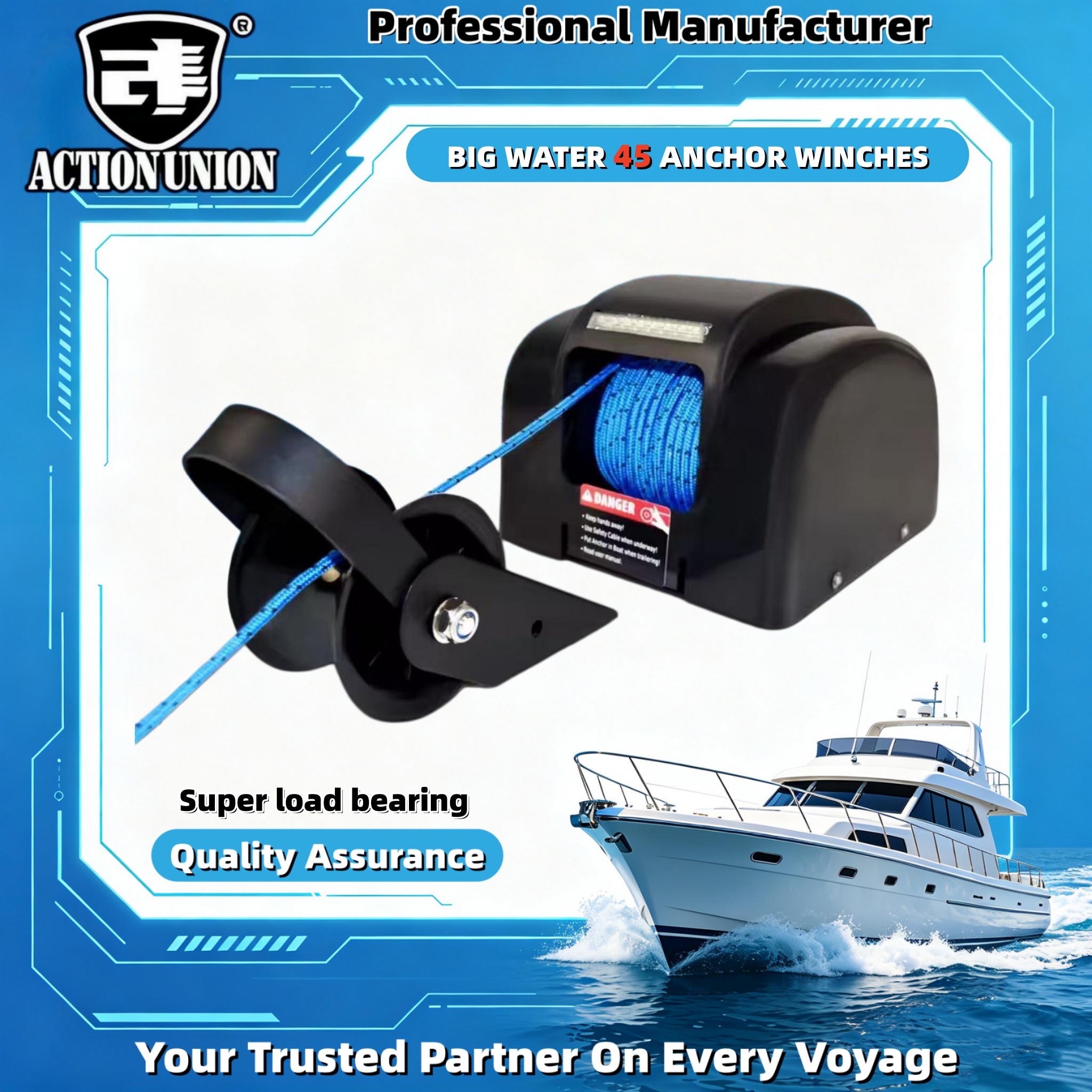 Electric anchor winch 12V, sui - Fishing Boat Steering Wheel 리뷰 및 가격