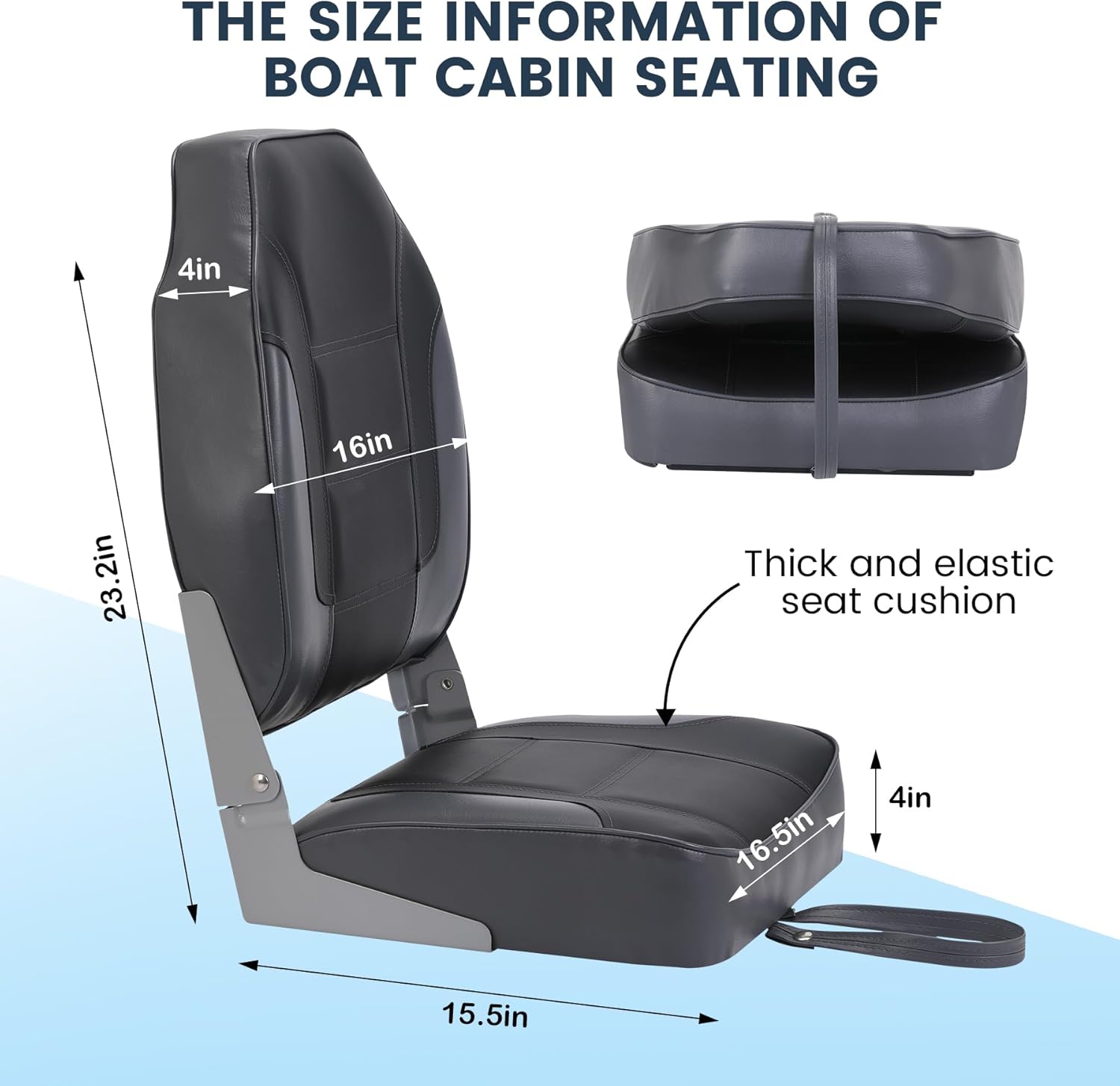 2 Pack Folding Boat Seats, Hig - Fishing Boat Seat 리뷰 및 가격