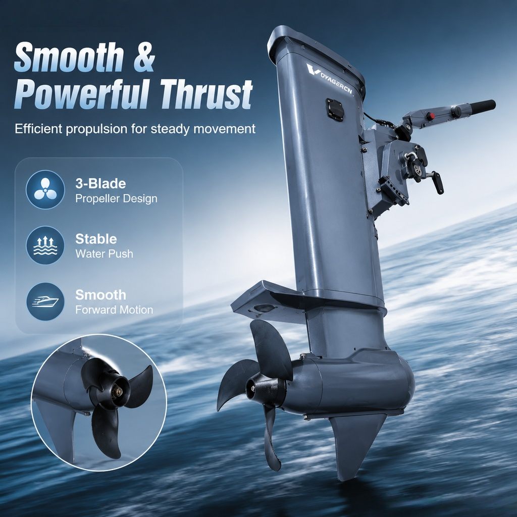 GPS Enabled 1500W 5HP 48V Elec - Fishing Boat Outboard Motor 리뷰 및 가격