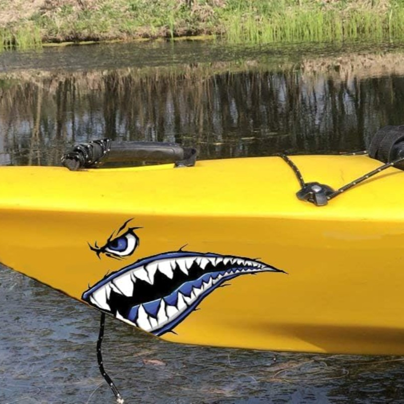 2PCS Shark Teeth Mouth Boat St - Fishing Boat Trailer 리뷰 및 가격