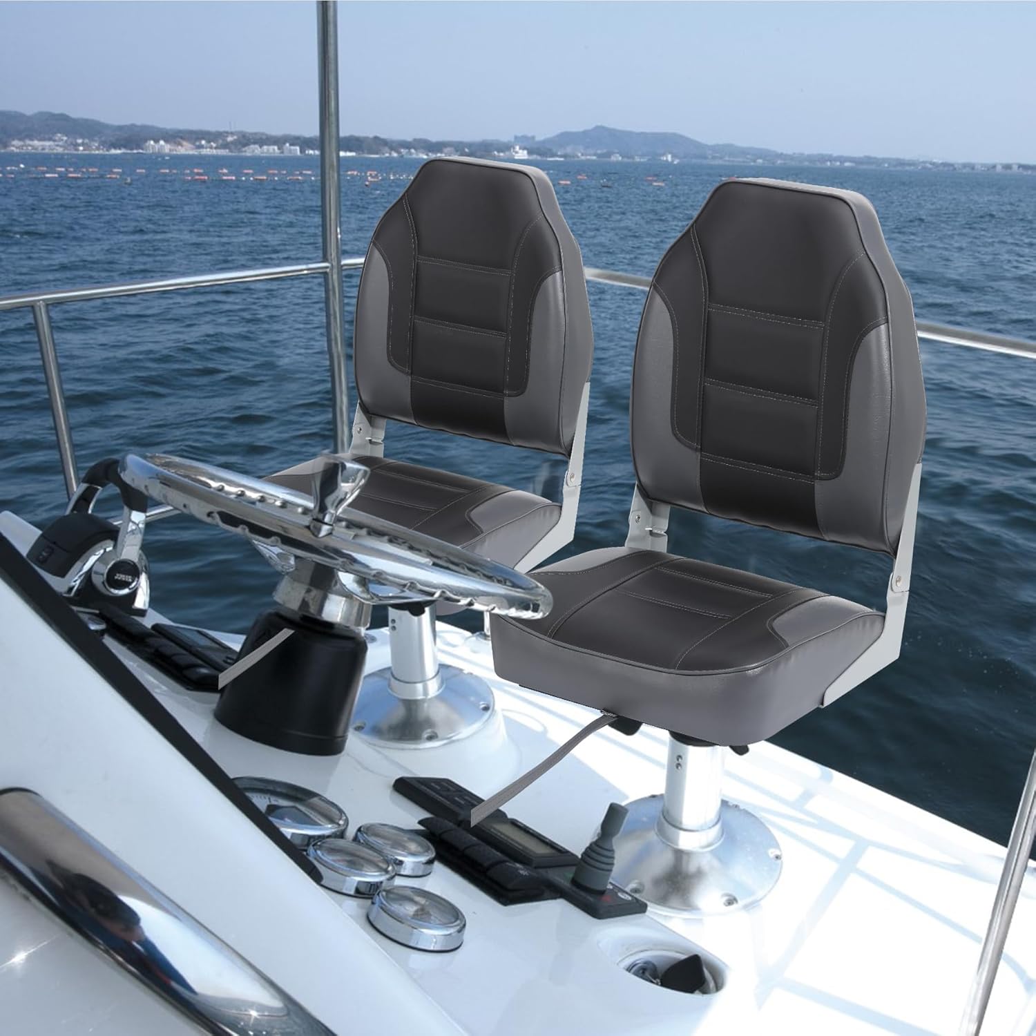 2 Pack Folding Boat Seats, Hig - Fishing Boat Seat 리뷰 및 가격