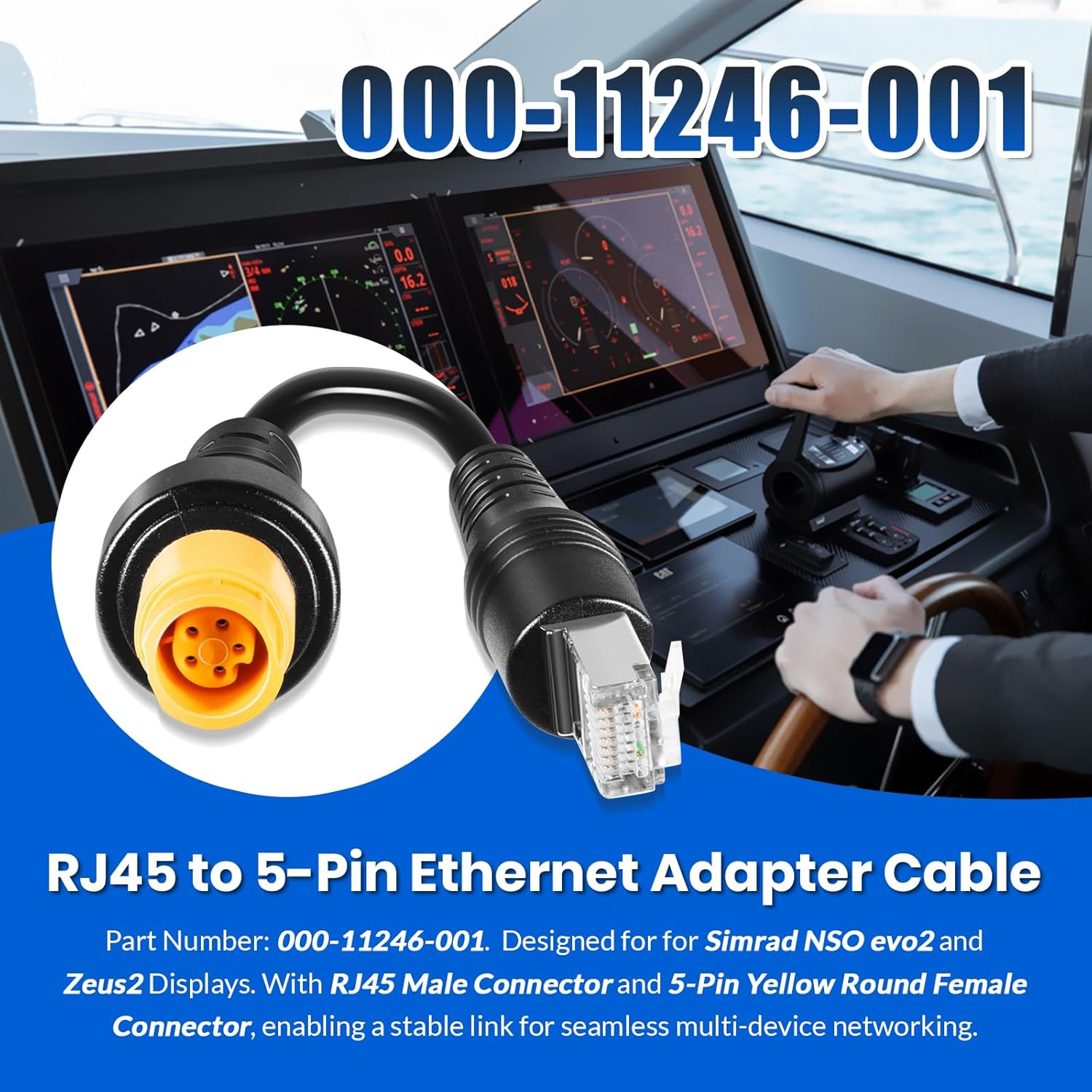 RJ45 to 5-Pin Marine Ethernet  - Fishing Boat Trailer 리뷰 및 가격