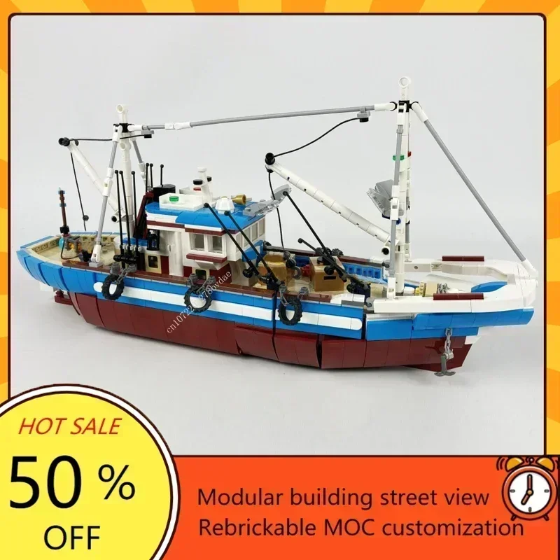 Custom 1600PCS Modular MOC-910 - Fishing Boat Trailer 리뷰 및 가격
