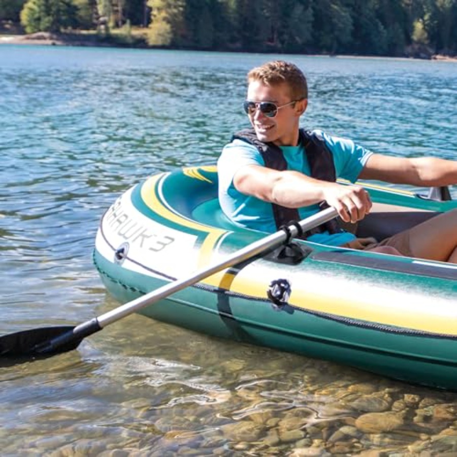 Inflatable Fishing Boat with O - Fishing Boat Oar 리뷰 및 가격