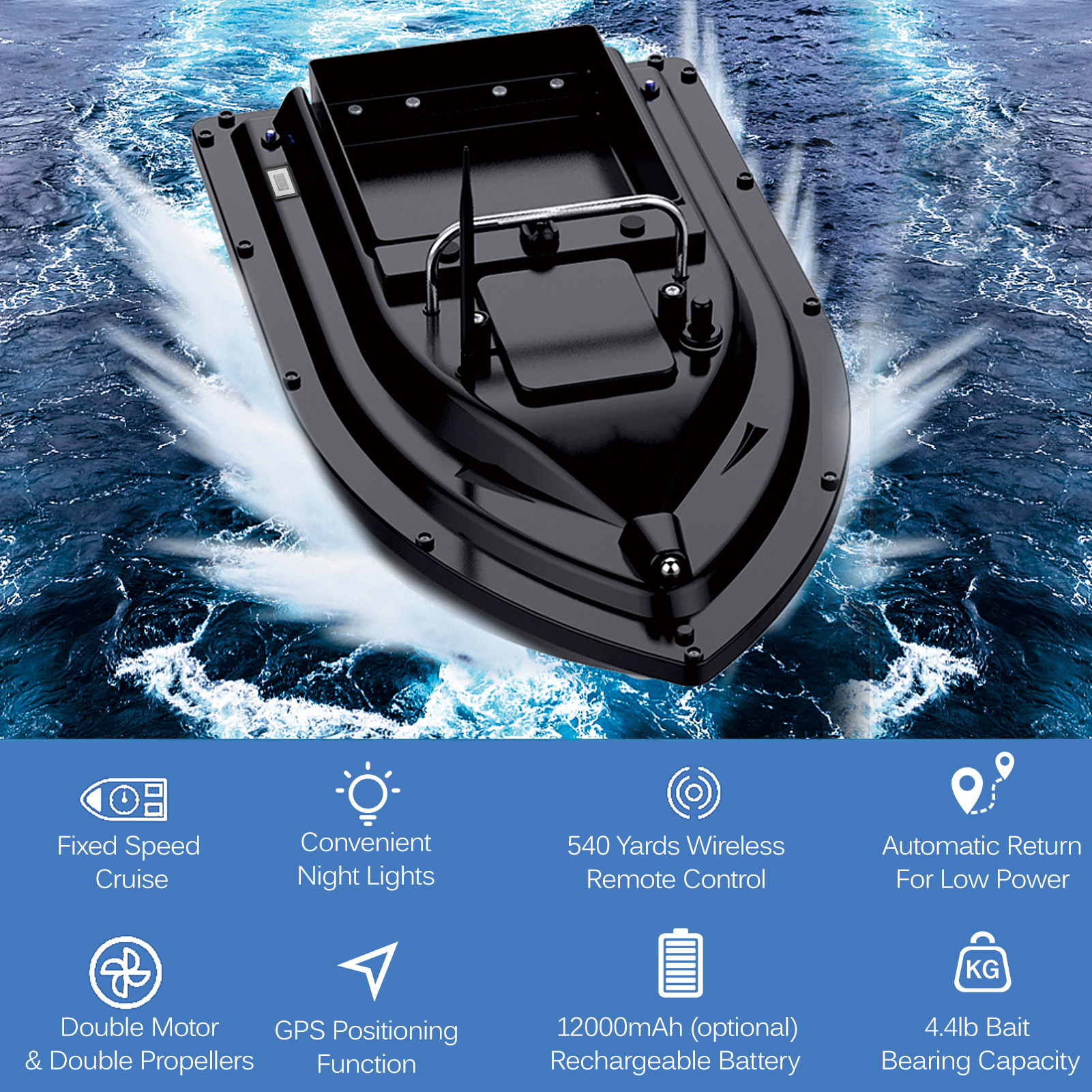 D16E GPS Fishing Bait Boat wit - Fishing Boat Gps 리뷰 및 가격